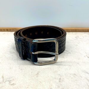 Bridle leather belt